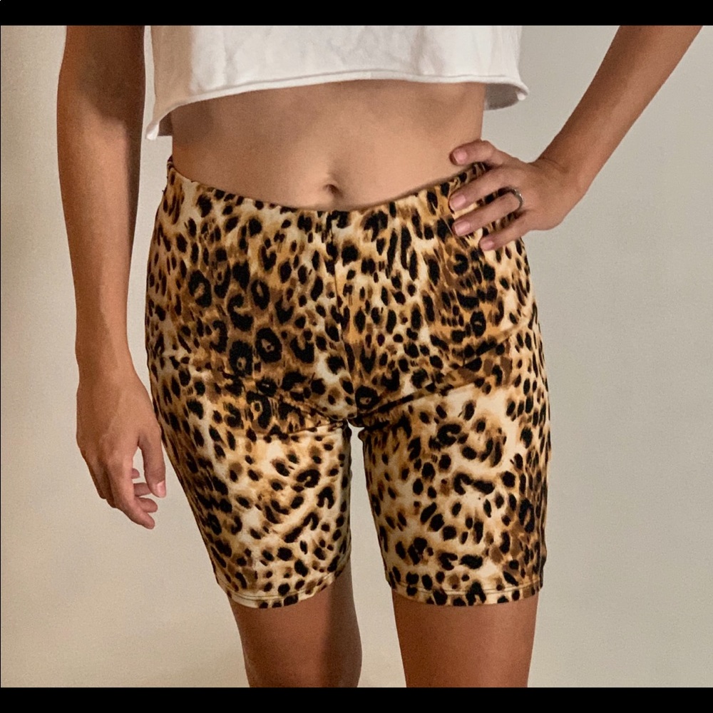 Leopard Biker Shorts
